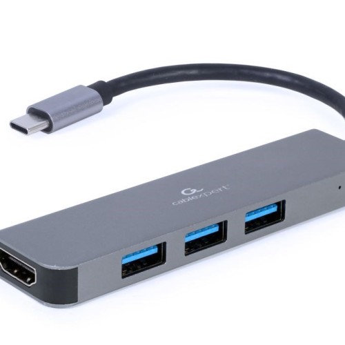Gembird A-CM-COMBO2-01 USB Type-C 2-in-1 multi-port adapter (Hub + HDMI)