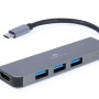Gembird A-CM-COMBO2-01 USB Type-C 2-in-1 multi-port adapter (Hub + HDMI)