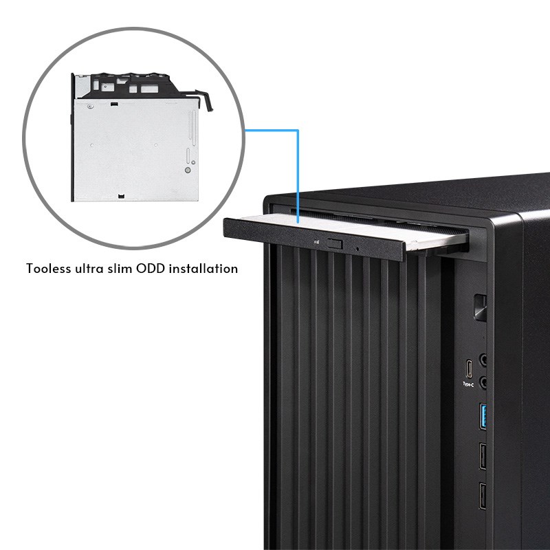 Chieftec Midi Tower BS-20B-OP, Schwarz o.NT Black Chieftec Midi Tower BS-20B-OP, Schwarz o.NT Black