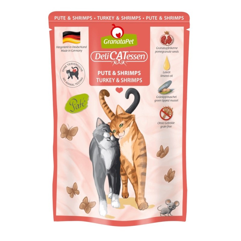 GRANATAPET DeliCATessen Turkey and shrimps - wet cat food - 85g GRANATAPET DeliCATessen Turkey and shrimps - wet cat food - 85g