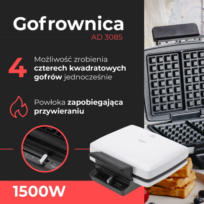Waffle maker ADLER AD 3085 Waffle maker ADLER AD 3085