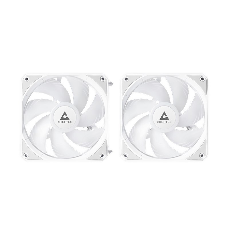 Chieftec ICEBERG 240-RGB-W Computer case All-in-one liquid cooler 12 cm White