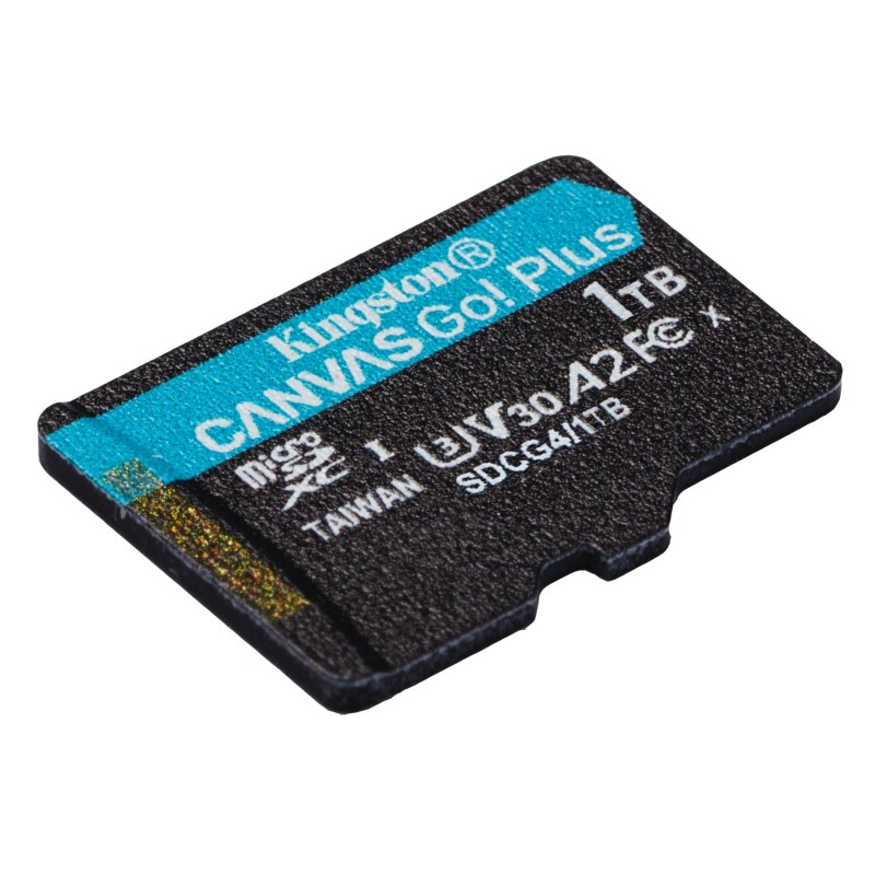 Kingston Technology 1TB microSDXC Canvas Go Plus Gen4 200MB/s A2 U3 V30 Card + Adapter Kingston Technology 1TB microSDXC Canvas Go Plus Gen4 200MB/s A2 U3 V30 Card + Adapter