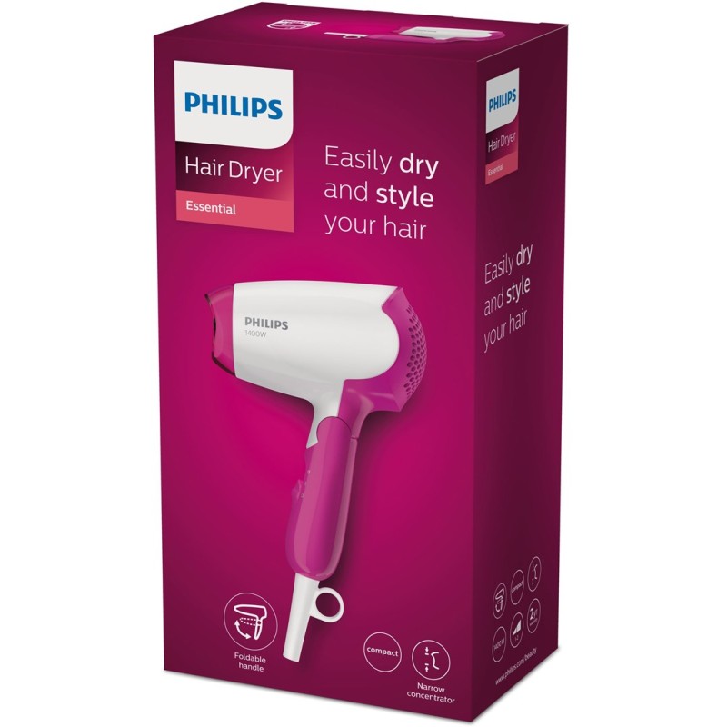 Philips DryCare BHD003/00 hair dryer 1400 W Pink, White Philips DryCare BHD003/00 hair dryer 1400 W Pink, White
