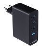 Gembird TA-UC-PDQC100LCD-01-BK mobile device charger Laptop, Smartphone Black AC Fast charging Indoor