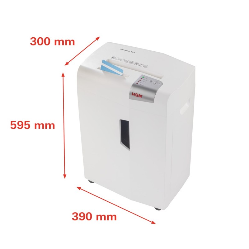 HSM shredstar X13 document shredder, 4 x 37 mm + separate CD-cutting mechanism HSM shredstar X13 document shredder, 4 x 37 mm + separate CD-cutting mechanism