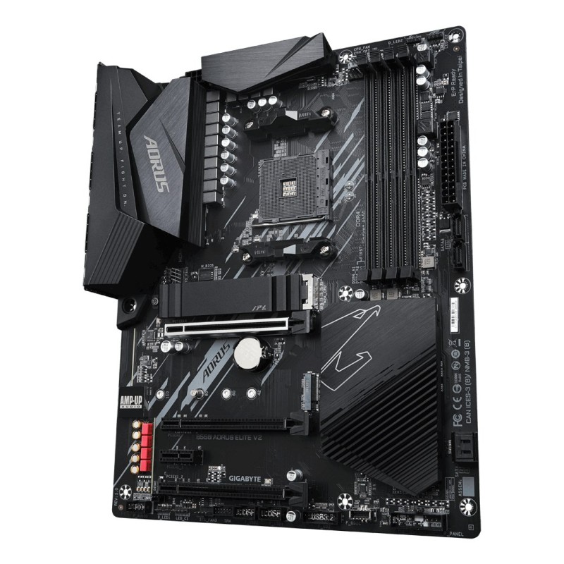 GIGABYTE B550 AORUS ELITE V2 Motherboard - Supports AMD Ryzen 5000 Series AM4 CPUs, 12+2 Phases Digital Twin Power Design, up to 4733MHz DDR4 (OC), 2xPCIe 3.0 M.2, 2.5GbE LAN, USB 3.2 Gen1 GIGABYTE B550 AORUS ELITE V2 Motherboard - Supports AMD Ryzen 5000 Series AM4 CPUs, 12+2 Phases Digital Twin Power Design, up to 4733MHz DDR4 (OC), 2xPCIe 3.0 M.2, 2.5GbE LAN, USB 3.2 Gen1