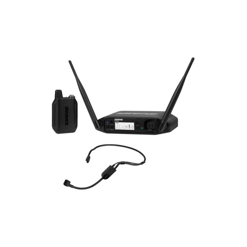 Shure GLXD14+E/PGA31-Z4 - Cyfrowy system bezprzewodowy DUAL BAND z nadajnikiem bodypack i mikrofonem nagłownym Shure GLXD14+E/PGA31-Z4 - Cyfrowy system bezprzewodowy DUAL BAND z nadajnikiem bodypack i mikrofonem nagłownym