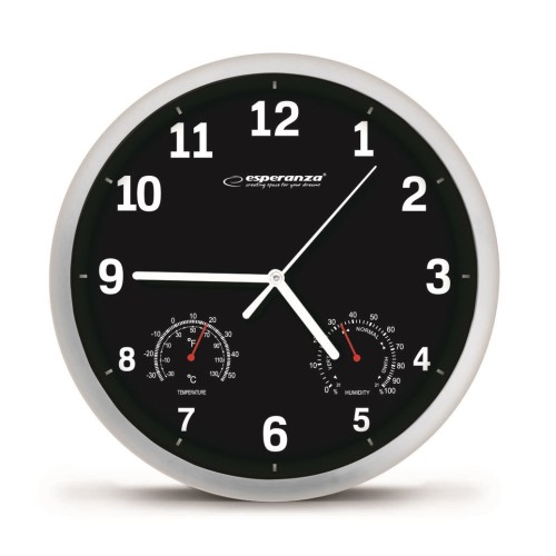 Esperanza EHC016K Mechanical wall clock Round Black Esperanza EHC016K Mechanical wall clock Round Black