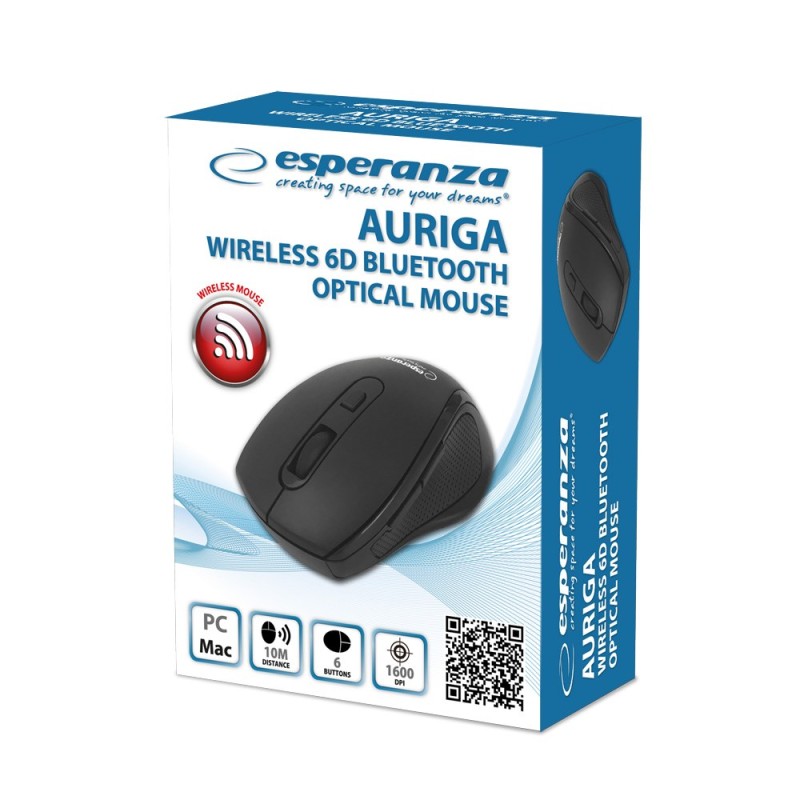 Esperanza EM128K Wireless Bluetooth 6D Mouse, black Esperanza EM128K Wireless Bluetooth 6D Mouse, black