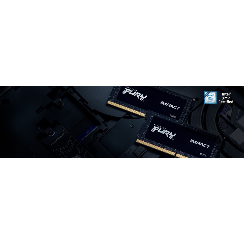 Kingston Technology FURY Impact Black memory module 16 GB 1 x 16 GB DDR5 2400 MHz Kingston Technology FURY Impact Black memory module 16 GB 1 x 16 GB DDR5 2400 MHz