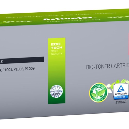 BIO Activejet ATH-35NB toner for HP, Canon printers, Replacement HP 35A CB435A, Canon CRG-712; Supreme; 1800 pages; black. ECO Toner.