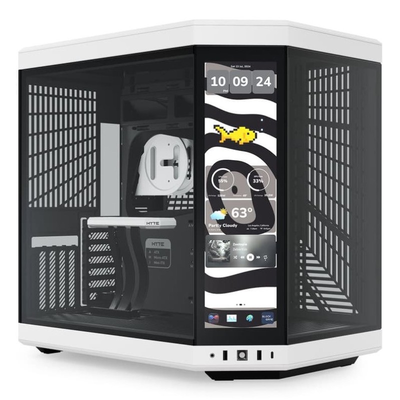 HYTE Y70 Touch Midi Tower Black, White HYTE Y70 Touch Midi Tower Black, White