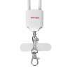 Activejet lanyard with 3-in-1 charging cable, white. Ends with various connectors: USB-C, Lightning adapter, USB-A Activejet lanyard with 3-in-1 charging cable, white. Ends with various connectors: USB-C, Lightning adapter, USB-A
