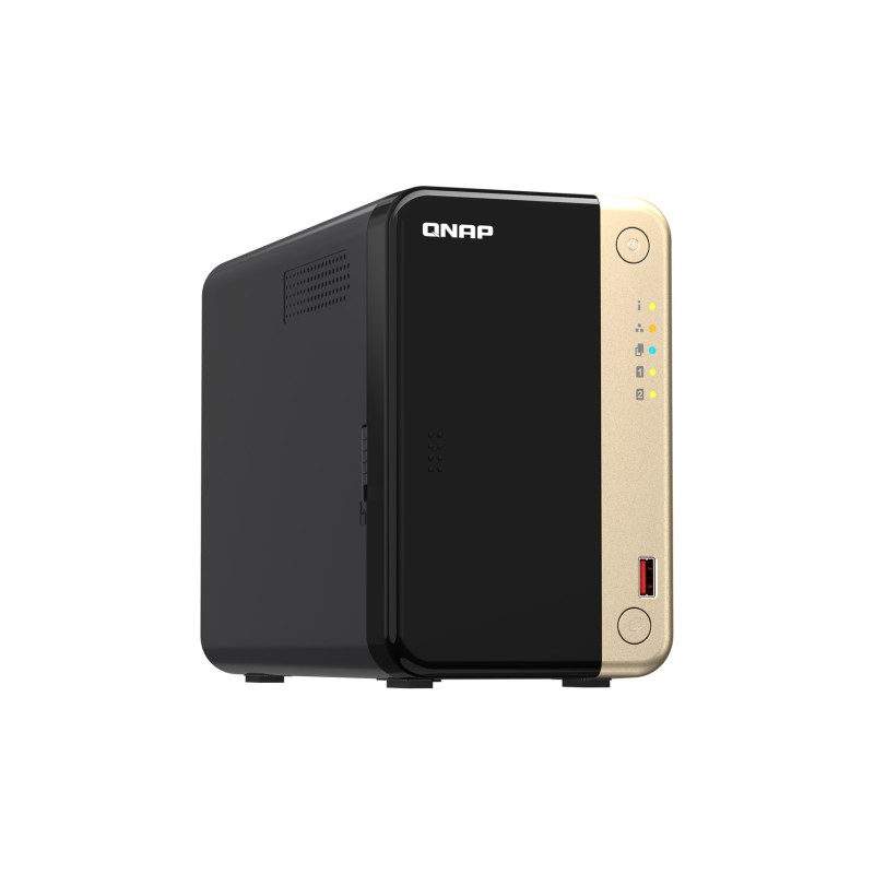 QNAP TS-264 NAS Tower Intel® Celeron® N5095 8 GB QNAP QTS Black, Gold QNAP TS-264 NAS Tower Intel® Celeron® N5095 8 GB QNAP QTS Black, Gold