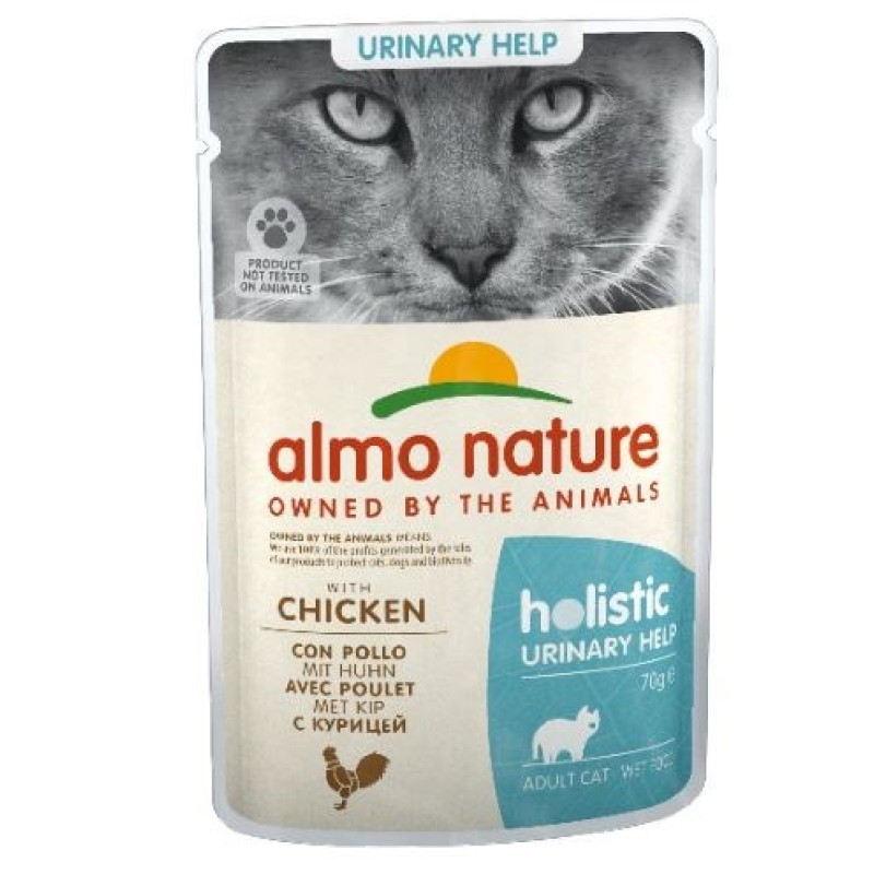 ALMO NATURE Holistic Urinary help - wet food for adult cats with chicken - 70g