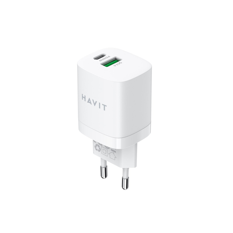 Havit USB-A+USB-C Charger UC30 EU Havit USB-A+USB-C Charger UC30 EU