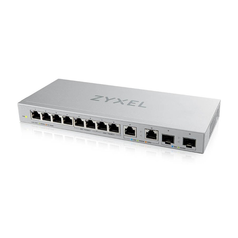 Zyxel XGS1010-12-ZZ0102F network switch Unmanaged Gigabit Ethernet (10/100/1000) Grey Zyxel XGS1010-12-ZZ0102F network switch Unmanaged Gigabit Ethernet (10/100/1000) Grey