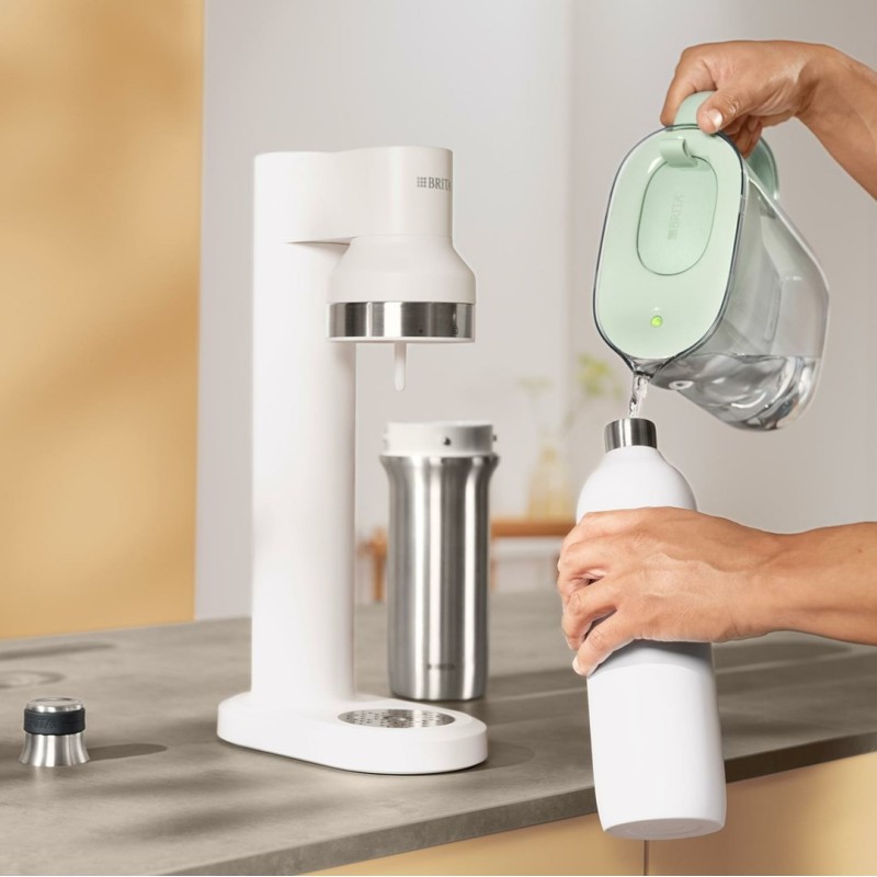 Brita sodaTRIO bottle (1 l; white) Brita sodaTRIO bottle (1 l; white)
