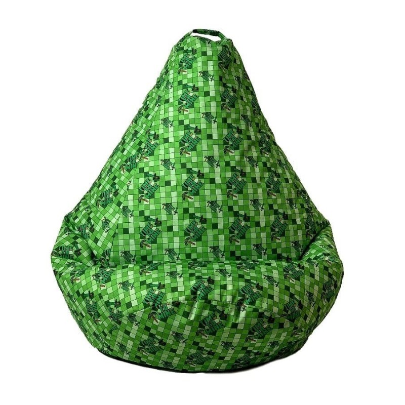 Sako bag pouffe Pear print Minecraft XXL 140 x 100 cm Sako bag pouffe Pear print Minecraft XXL 140 x 100 cm