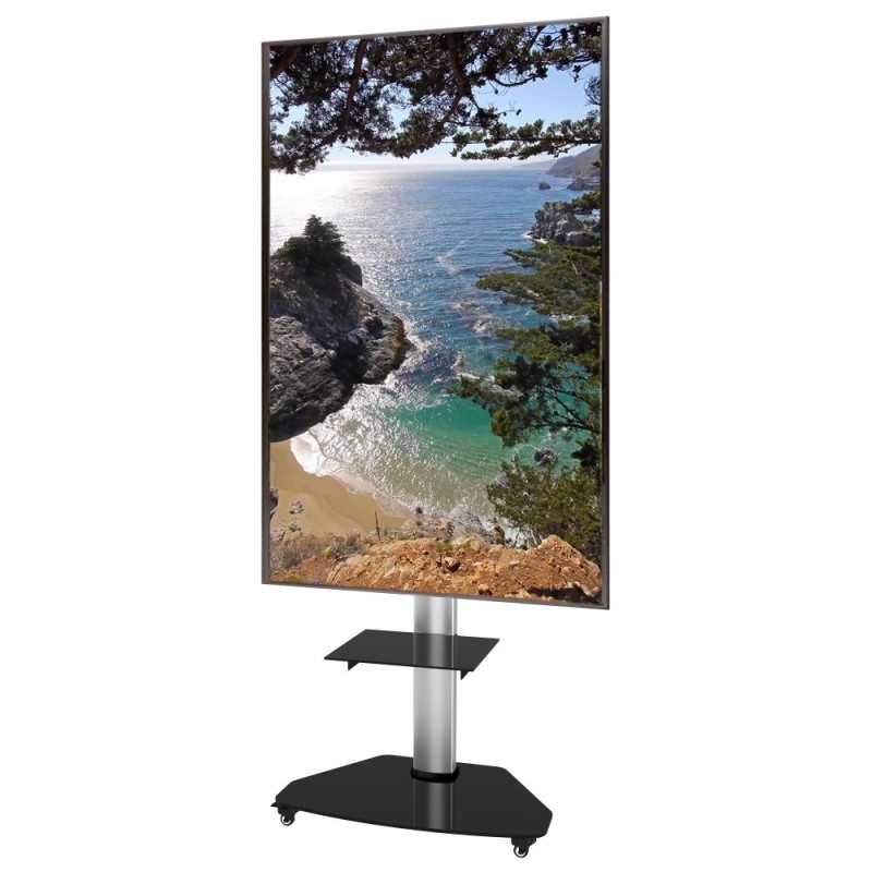 Techly Floor Stand with Shelf Trolley TV LCD/LED/Plasma 37-70 Techly Floor Stand with Shelf Trolley TV LCD/LED/Plasma 37-70