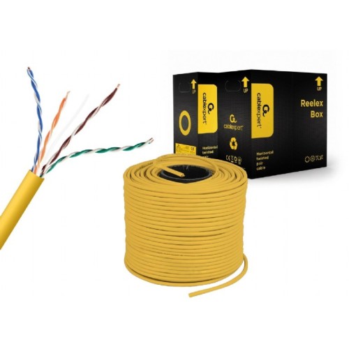 Gembird UPC-5004E-SOL-Y CAT5e UTP LAN cable (CCA), solid, 305m, yellow Gembird UPC-5004E-SOL-Y CAT5e UTP LAN cable (CCA), solid, 305m, yellow