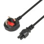 iBOX Power Cable for Laptops (clover) VDE 1.8m UK plug