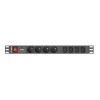 Lanberg PDU-04E04I-0200-BK power distribution unit (PDU) 4 AC outlet(s) 1U Black