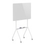 Ergo Office mobile dry erase board, horizontal orientation, white, single sided, with shelf, board dimensions 1190x790mm, ER-306