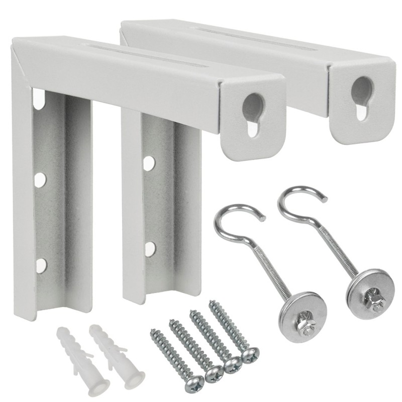 Maclean MC-923 Set of 2 hangers for projection screens, max. load 25KG (for set), steel Maclean MC-923 Set of 2 hangers for projection screens, max. load 25KG (for set), steel