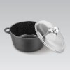 Maestro MR-4616C Pot with lid 16 cm 1 l Black