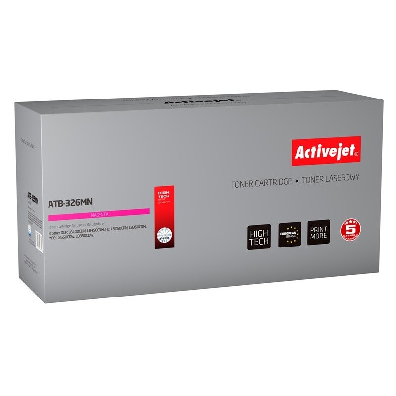 Activejet ATB-326MN Toner (replacement for Brother TN-326M; Supreme; 3500 pages; Magenta)