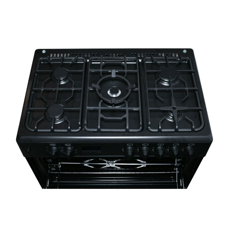 Gas-electric Cooker Ravanson KWGE-K90 Cheff Modern (black) Gas-electric Cooker Ravanson KWGE-K90 Cheff Modern (black)