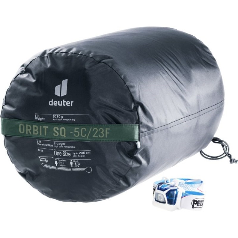 Deuter Orbit SQ  synthetic sleeping bag +6 (200 cm) ivy/ink