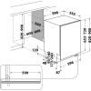 Whirlpool WIO 3T333 E 6.5 Fully built-in 14 place settings D Whirlpool WIO 3T333 E 6.5 Fully built-in 14 place settings D
