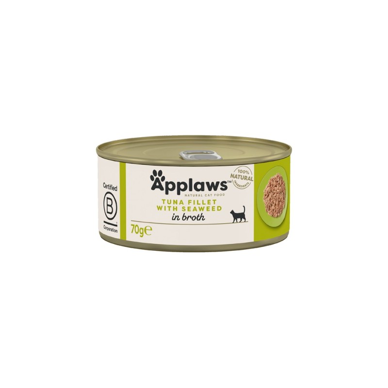APPLAWS Tuna Fillet with Seaweed in Broth - wet cat food - 70g APPLAWS Tuna Fillet with Seaweed in Broth - wet cat food - 70g