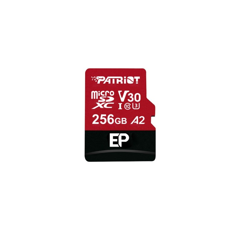 Patriot Memory EP A2 memory card 256 GB MicroSDXC V30 U3 Class 10 (PEF256GEP32MCX) Patriot Memory EP A2 memory card 256 GB MicroSDXC V30 U3 Class 10 (PEF256GEP32MCX)