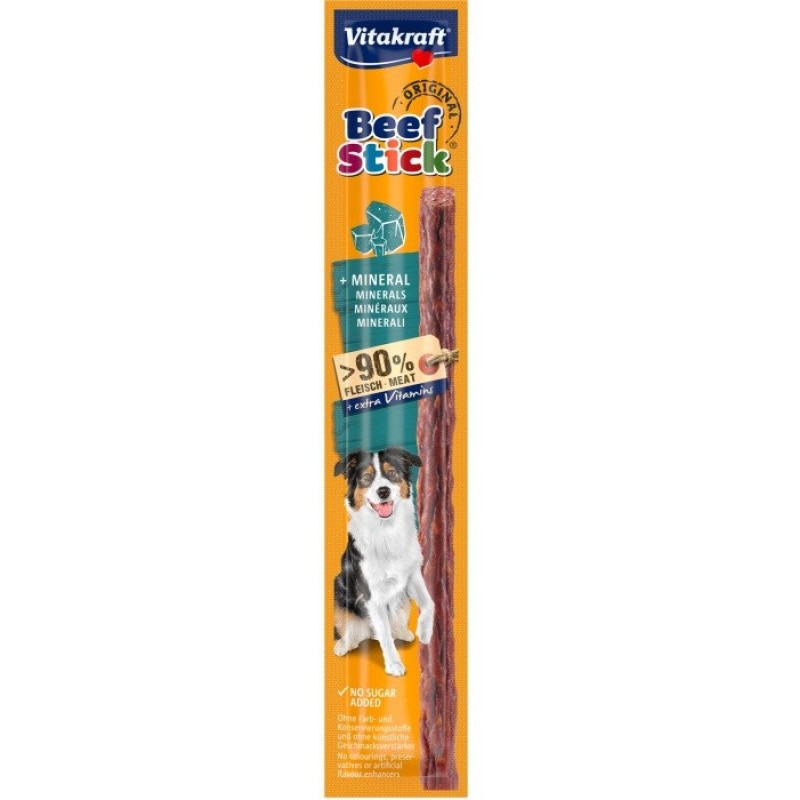 VITAKRAFT Beef Stick Original plus Mineral - dog treat - 12g