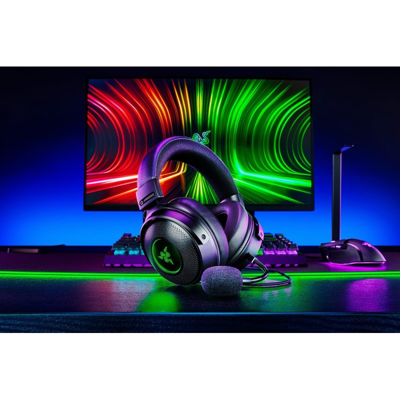 Razer Kraken V3 HyperSense Headset Wired Head-band Gaming USB Type-A Black Razer Kraken V3 HyperSense Headset Wired Head-band Gaming USB Type-A Black