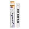 Qoltec 50294 surge protector White-grey 6 AC outlet(s) 230 V 1.8 m