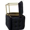 Puff-transformer 5in1 - 5 stools in 1 pouffe black velvet