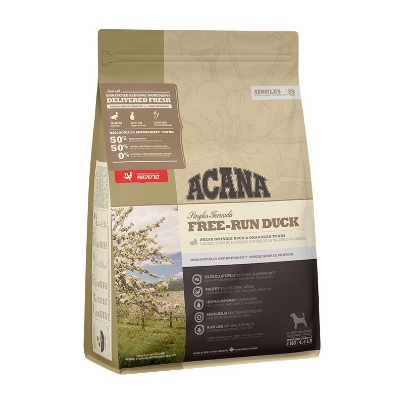 ACANA Singles Free-Run Duck - dry dog food - 2kg