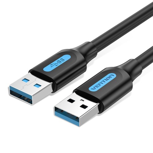 Vention USB 3.0 A Male to A Male Cable 0.5M Black PVC Type Vention USB 3.0 A Male to A Male Cable 0.5M Black PVC Type