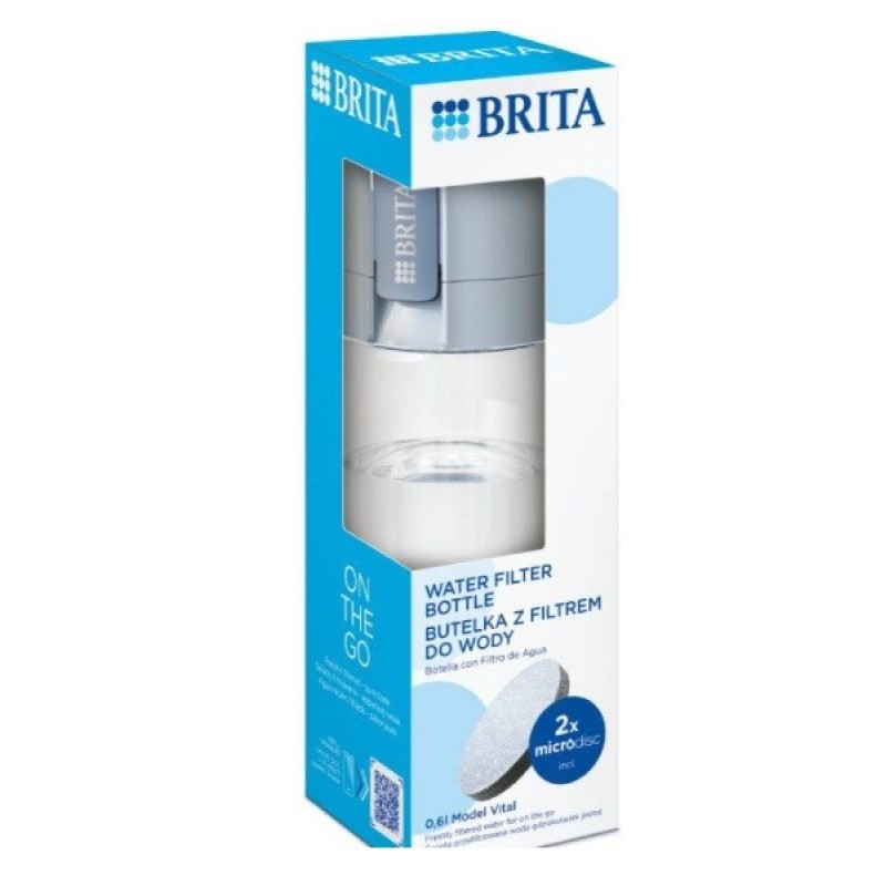 Brita Vital Filtering bottle 0.6 l Pastel blue Brita Vital Filtering bottle 0.6 l Pastel blue