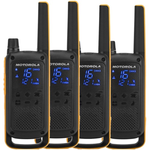 Motorola Talkabout T82 Extreme Quad Pack two-way radio 16 channels Black,Orange Motorola Talkabout T82 Extreme Quad Pack two-way radio 16 channels Black,Orange