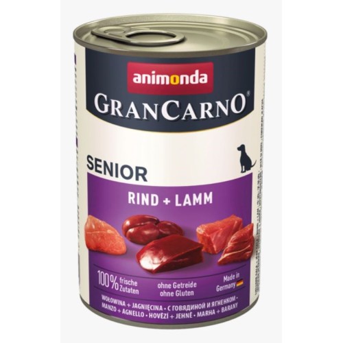 ANIMONDA GranCarno Senior Beef with lamb - wet dog food - 400g ANIMONDA GranCarno Senior Beef with lamb - wet dog food - 400g