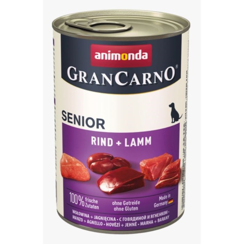 ANIMONDA GranCarno Senior Beef with lamb - wet dog food - 400g