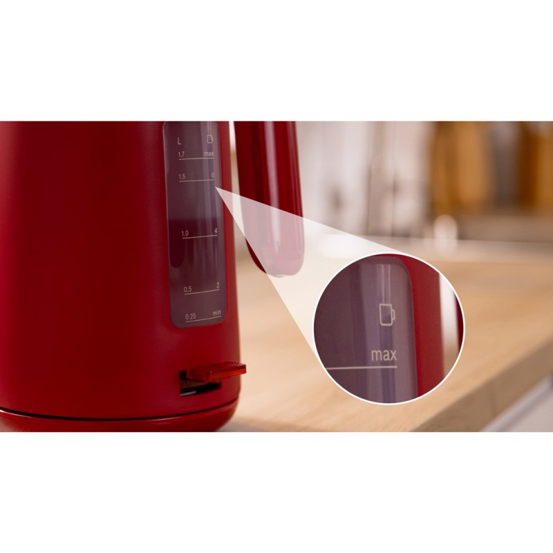 Bosch TWK2M164 electric kettle 1.7 L 2400 W Black, Grey, Red Bosch TWK2M164 electric kettle 1.7 L 2400 W Black, Grey, Red