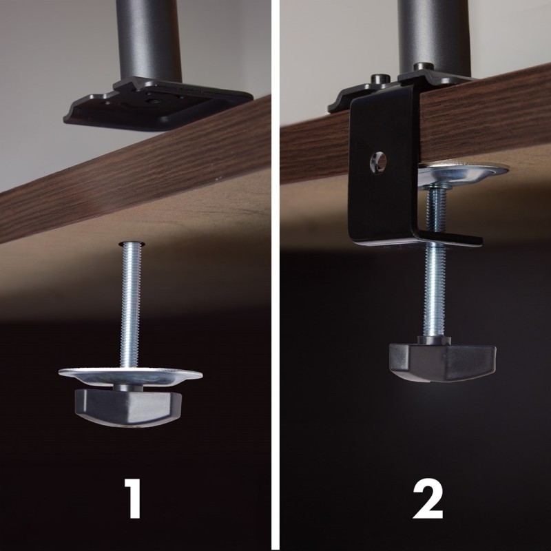 Maclean 3 monitor mount, gas spring, 17