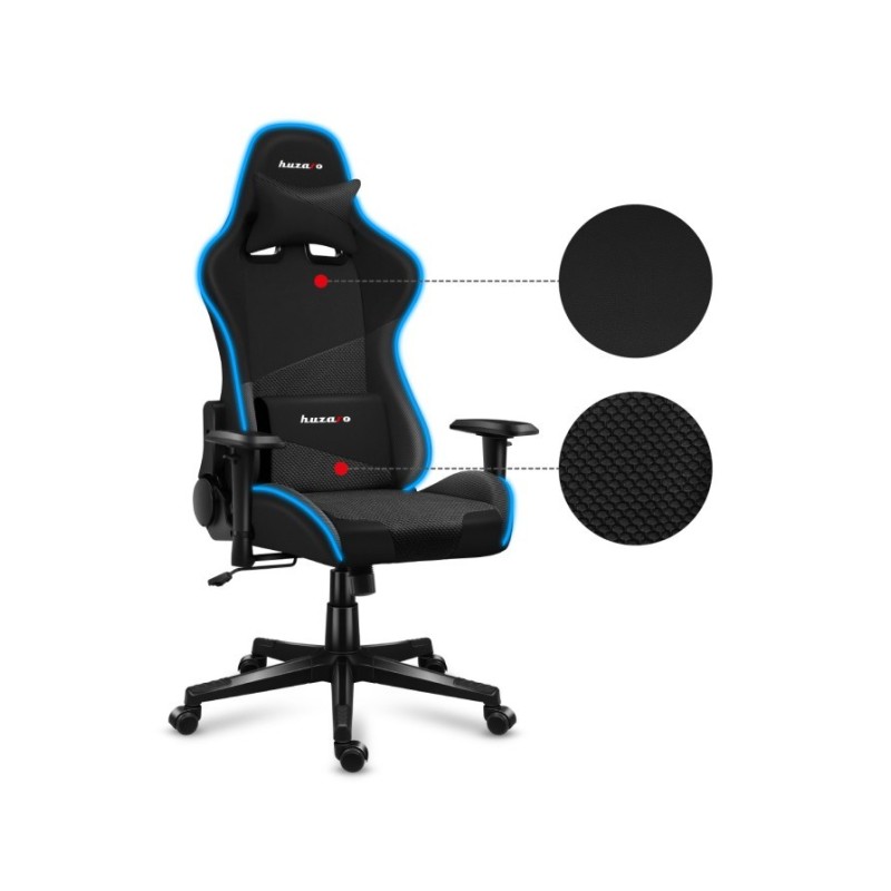 Huzaro Force 6.2 RGB PC gaming chair Bucket (cradle) seat Black Huzaro Force 6.2 RGB PC gaming chair Bucket (cradle) seat Black